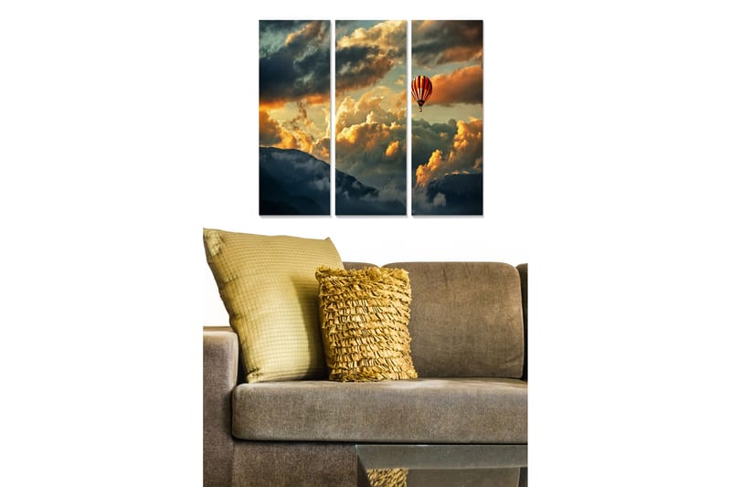 Canvastavla Scenic 3-pack Flerfärgad - 20x50 cm - Inredning - Tavlor & konst - Canvastavlor