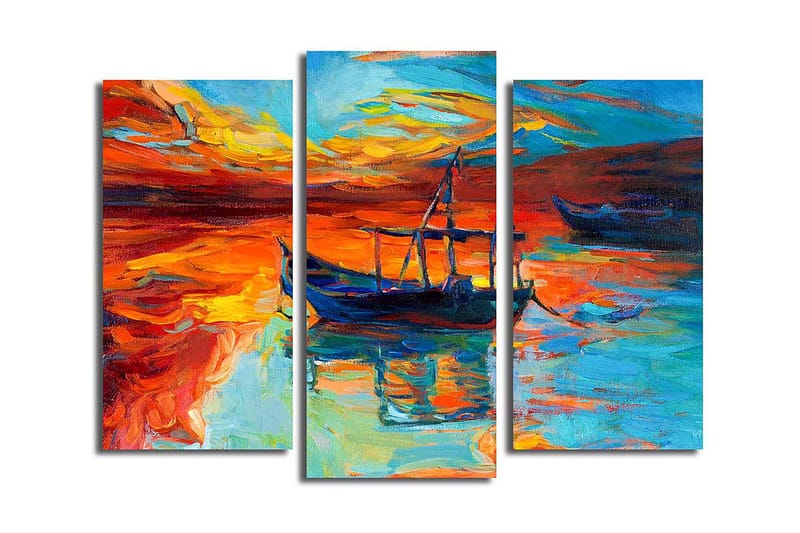 Canvastavla Scenic 3-pack Flerfärgad - 20x39 cm - Inredning - Tavlor & konst - Canvastavlor