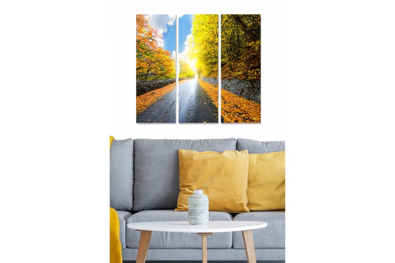 Canvastavla Scenic 3-pack Flerfärgad - 20x50 cm - Inredning - Tavlor & konst - Canvastavlor