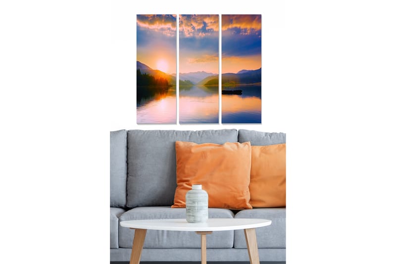 Canvastavla Scenic 3-pack Flerfärgad - 20x50 cm - Inredning - Tavlor & konst - Canvastavlor