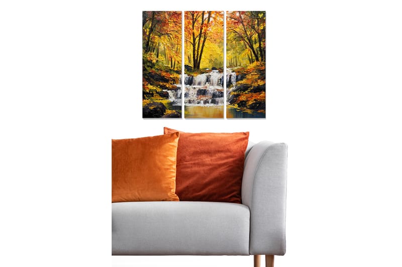 Canvastavla Scenic 3-pack Flerfärgad - 20x50 cm - Inredning - Tavlor & konst - Canvastavlor