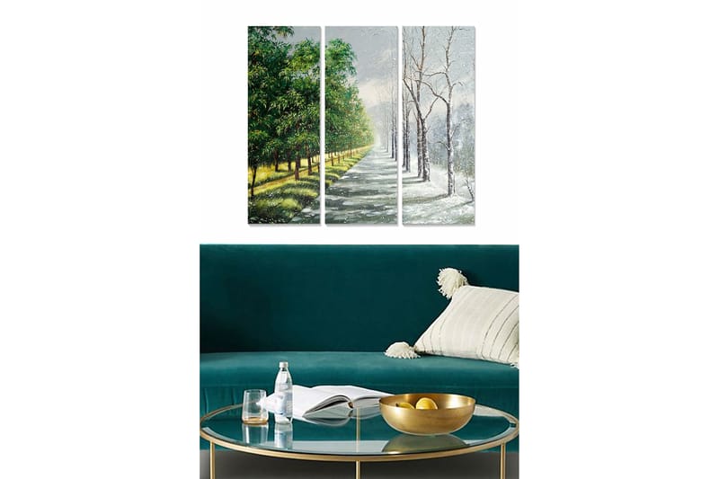 Canvastavla Scenic 3-pack Flerfärgad - 20x50 cm - Inredning - Tavlor & konst - Canvastavlor