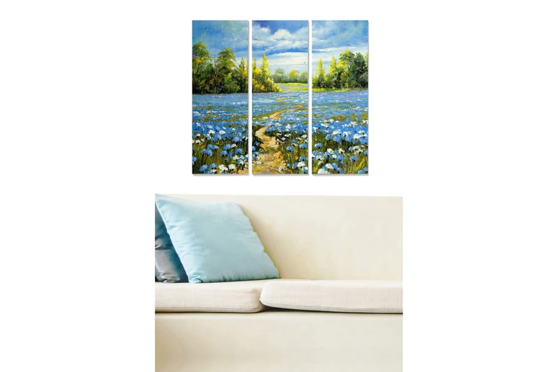 Canvastavla Scenic 3-pack Flerfärgad - 20x50 cm - Inredning - Tavlor & konst - Canvastavlor