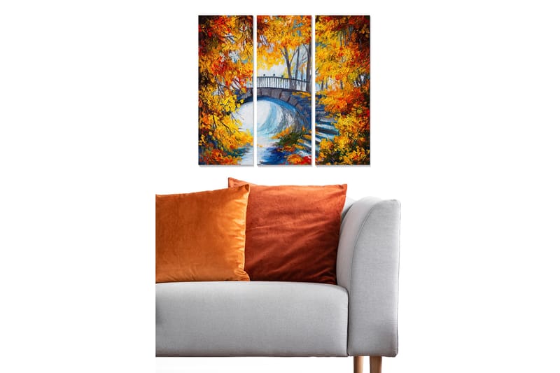 Canvastavla Scenic 3-pack Flerfärgad - 20x50 cm - Inredning - Tavlor & konst - Canvastavlor
