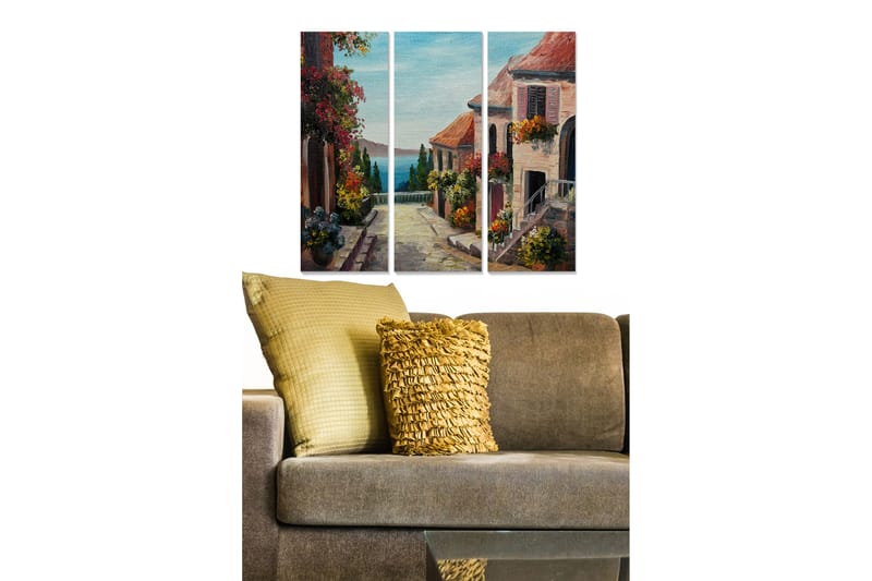 Canvastavla Scenic 3-pack Flerfärgad - 20x50 cm - Inredning - Tavlor & konst - Canvastavlor