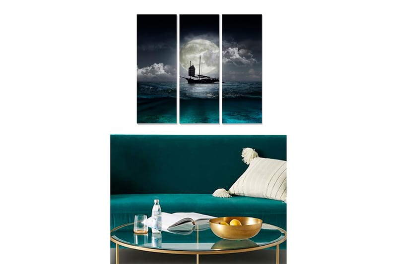 Canvastavla Scenic 3-pack Flerfärgad - 20x50 cm - Inredning - Tavlor & konst - Canvastavlor