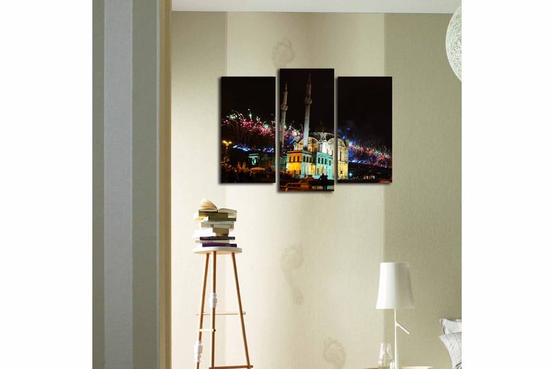 Canvastavla Scenic 3-pack Flerfärgad - 20x39 cm - Inredning - Tavlor & konst - Canvastavlor