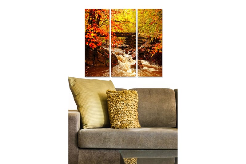 Canvastavla Scenic 3-pack Flerfärgad - 20x50 cm - Inredning - Tavlor & konst - Canvastavlor