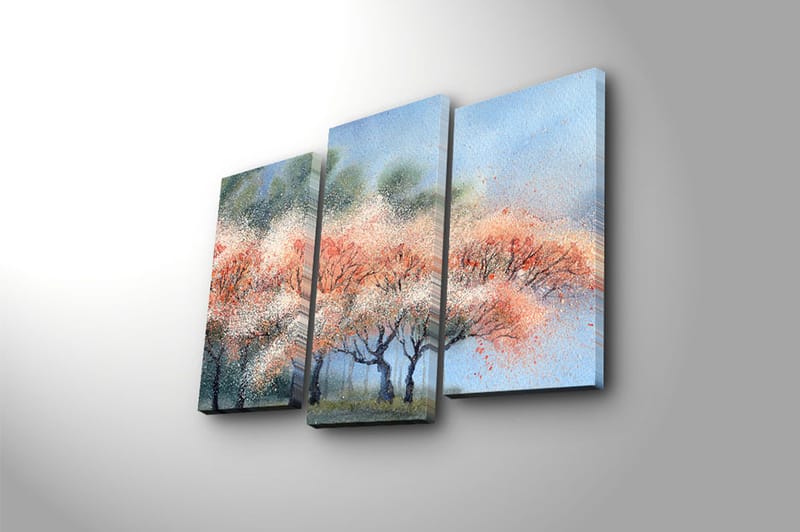 Canvastavla Scenic 3-pack Flerfärgad - 20x39 cm - Inredning - Tavlor & konst - Canvastavlor