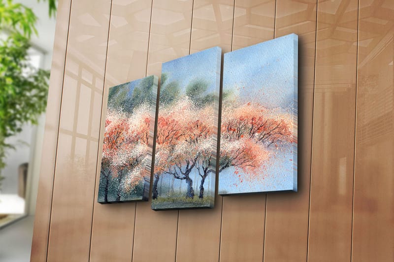 Canvastavla Scenic 3-pack Flerfärgad - 20x39 cm - Inredning - Tavlor & konst - Canvastavlor