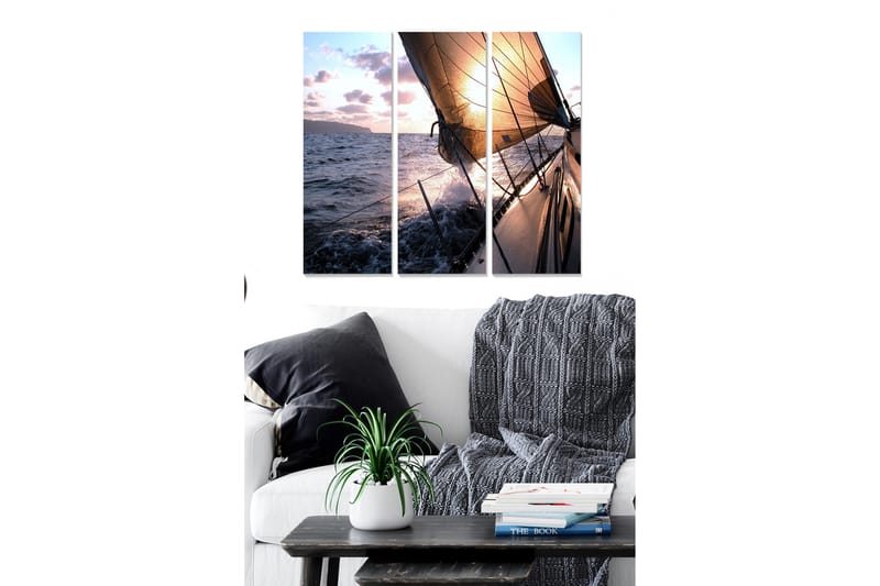 Canvastavla Scenic 3-pack Flerfärgad - 20x50 cm - Inredning - Tavlor & konst - Canvastavlor