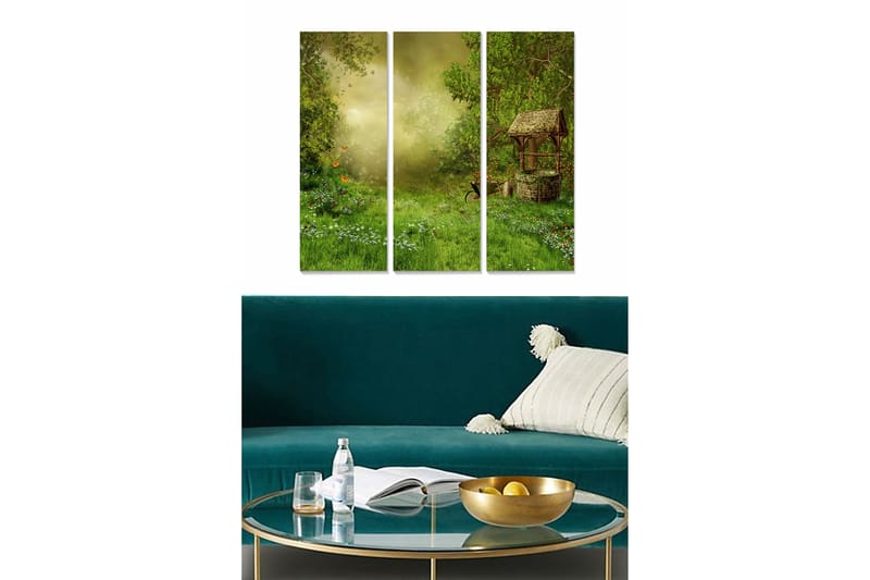 Canvastavla Scenic 3-pack Flerfärgad - 20x50 cm - Inredning - Tavlor & konst - Canvastavlor