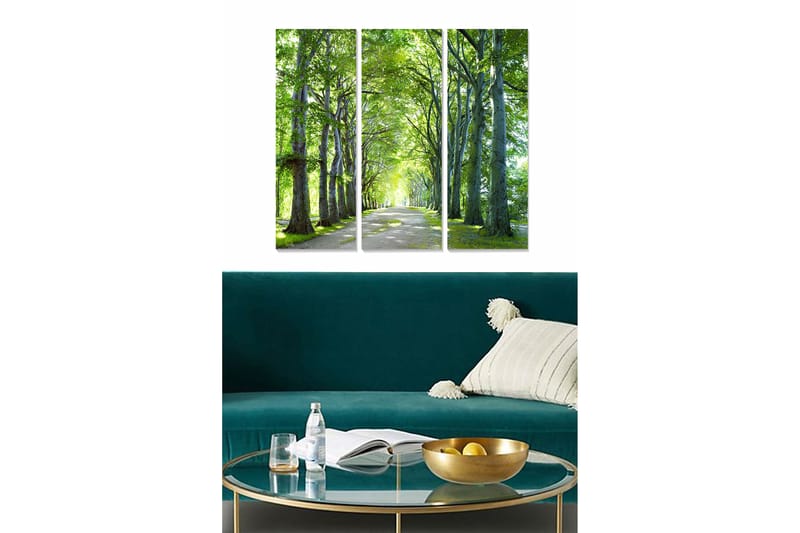 Canvastavla Scenic 3-pack Flerfärgad - 20x50 cm - Inredning - Tavlor & konst - Canvastavlor