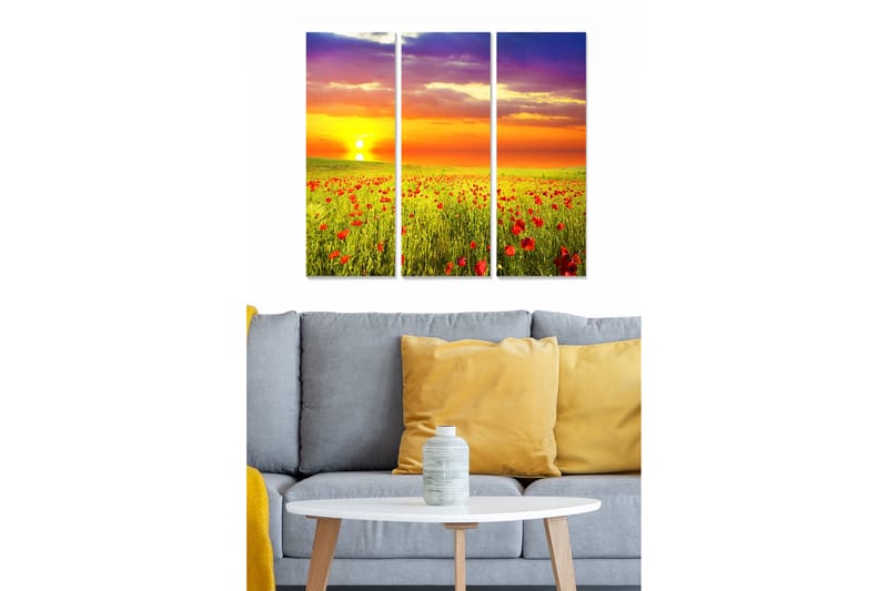 Canvastavla Scenic 3-pack Flerfärgad - 20x50 cm - Inredning - Tavlor & konst - Canvastavlor