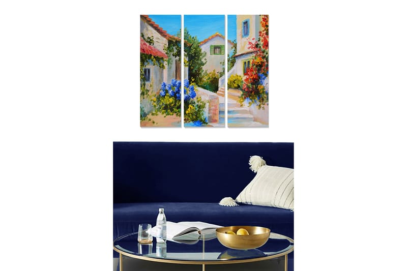 Canvastavla Scenic 3-pack Flerfärgad - 20x50 cm - Inredning - Tavlor & konst - Canvastavlor