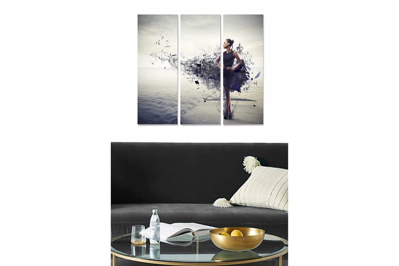 Canvastavla Scenic 3-pack Flerfärgad - 20x50 cm - Inredning - Tavlor & konst - Canvastavlor