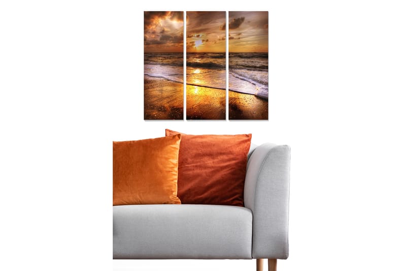 Canvastavla Scenic 3-pack Flerfärgad - 20x50 cm - Inredning - Tavlor & konst - Canvastavlor