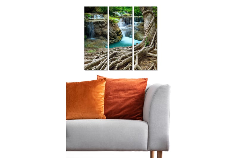 Canvastavla Scenic 3-pack Flerfärgad - 20x50 cm - Inredning - Tavlor & konst - Canvastavlor