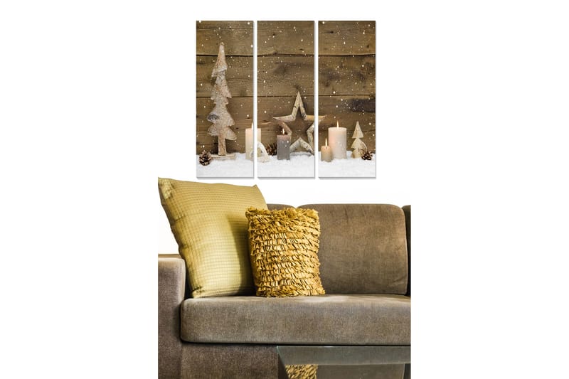 Canvastavla Scenic 3-pack Flerfärgad - 20x50 cm - Inredning - Tavlor & konst - Canvastavlor