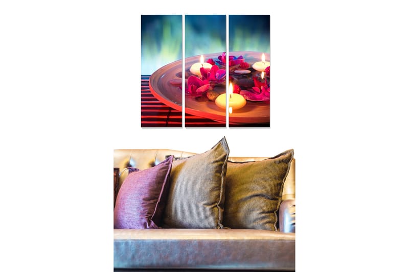 Canvastavla Scenic 3-pack Flerfärgad - 20x50 cm - Inredning - Tavlor & konst - Canvastavlor