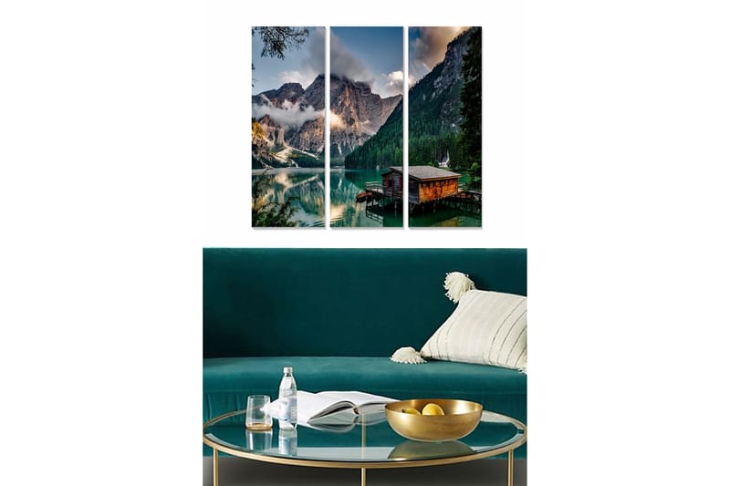 Canvastavla Scenic 3-pack Flerfärgad - 20x50 cm - Inredning - Tavlor & konst - Canvastavlor