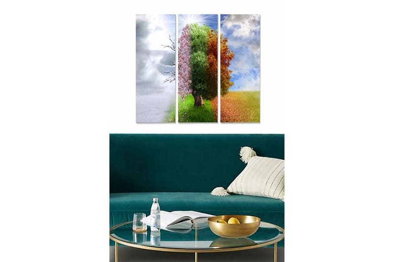 Canvastavla Scenic 3-pack Flerfärgad - 20x50 cm - Inredning - Tavlor & konst - Canvastavlor