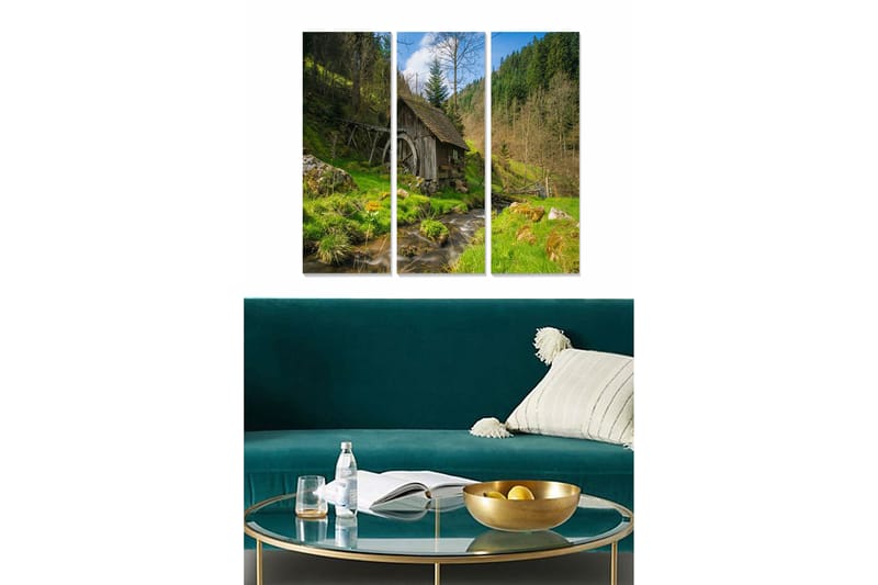 Canvastavla Scenic 3-pack Flerfärgad - 20x50 cm - Inredning - Tavlor & konst - Canvastavlor