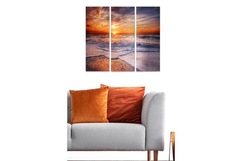 Canvastavla Scenic 3-pack Flerfärgad - 20x50 cm - Inredning - Tavlor & konst - Canvastavlor