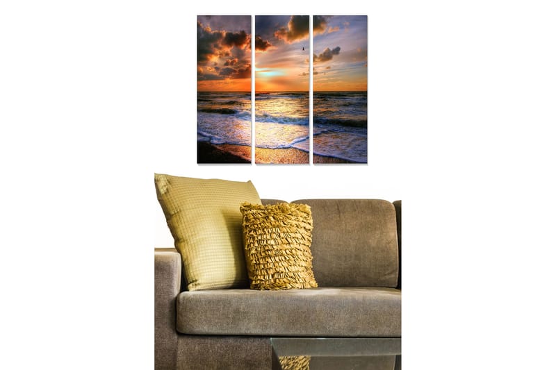 Canvastavla Scenic 3-pack Flerfärgad - 20x50 cm - Inredning - Tavlor & konst - Canvastavlor