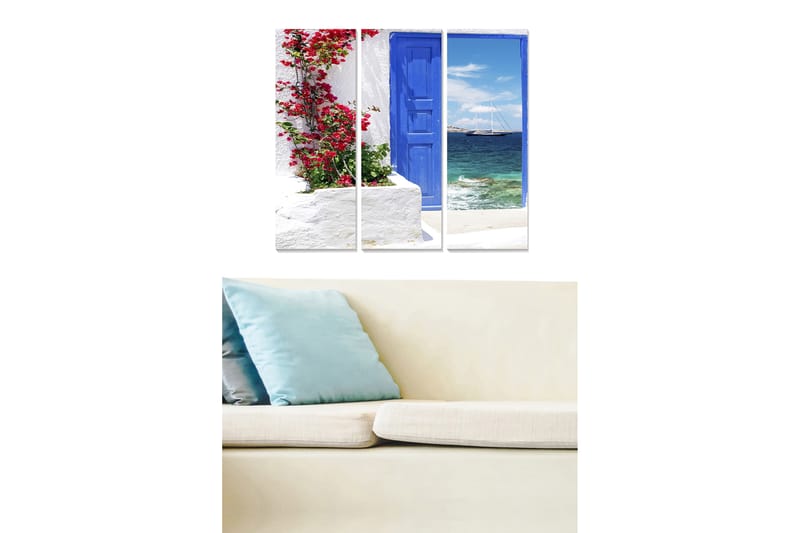 Canvastavla Scenic 3-pack Flerfärgad - 20x50 cm - Inredning - Tavlor & konst - Canvastavlor