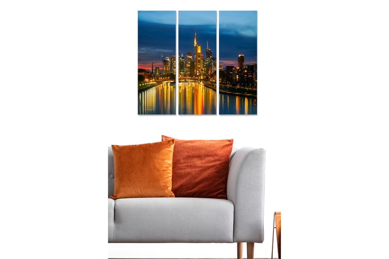 Canvastavla Scenic 3-pack Flerfärgad - 20x50 cm - Inredning - Tavlor & konst - Canvastavlor