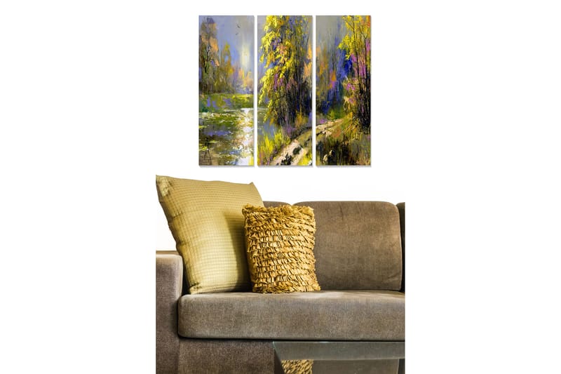 Canvastavla Scenic 3-pack Flerfärgad - 20x50 cm - Inredning - Tavlor & konst - Canvastavlor
