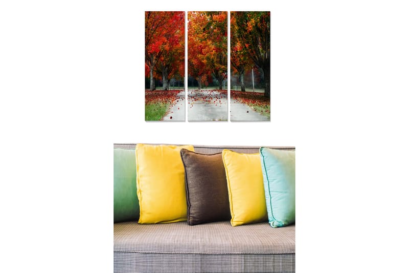 Canvastavla Scenic 3-pack Flerfärgad - 20x50 cm - Inredning - Tavlor & konst - Canvastavlor