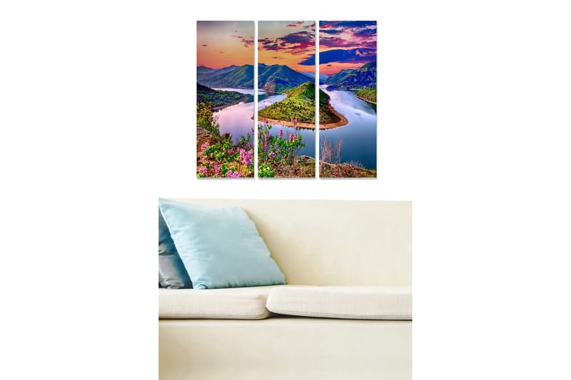 Canvastavla Scenic 3-pack Flerfärgad - 20x50 cm - Inredning - Tavlor & konst - Canvastavlor