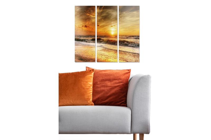 Canvastavla Scenic 3-pack Flerfärgad - 20x50 cm - Inredning - Tavlor & konst - Canvastavlor