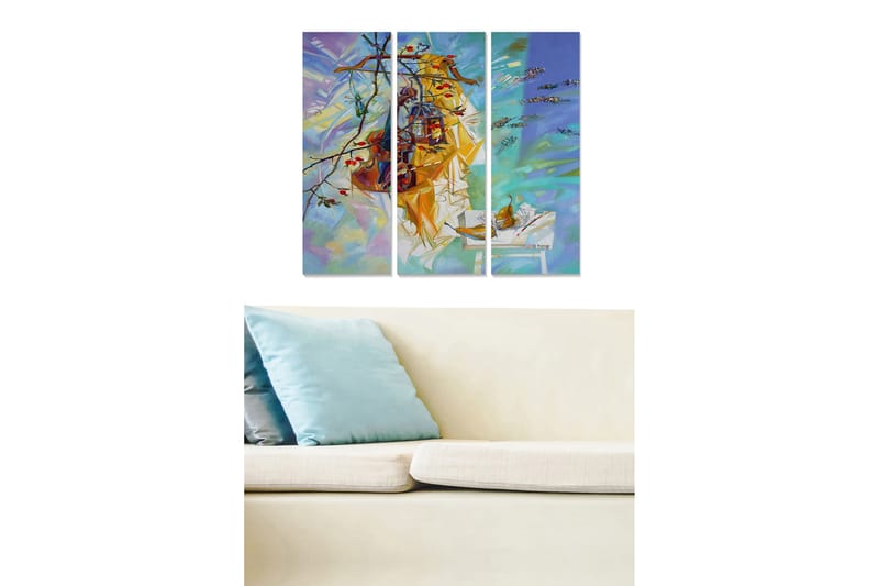 Canvastavla Scenic 3-pack Flerfärgad - 20x50 cm - Inredning - Tavlor & konst - Canvastavlor
