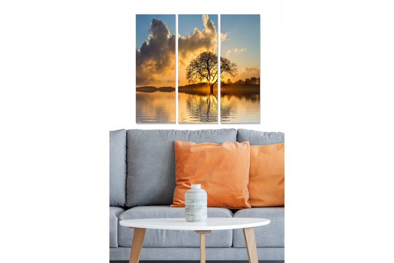 Canvastavla Scenic 3-pack Flerfärgad - 20x50 cm - Inredning - Tavlor & konst - Canvastavlor