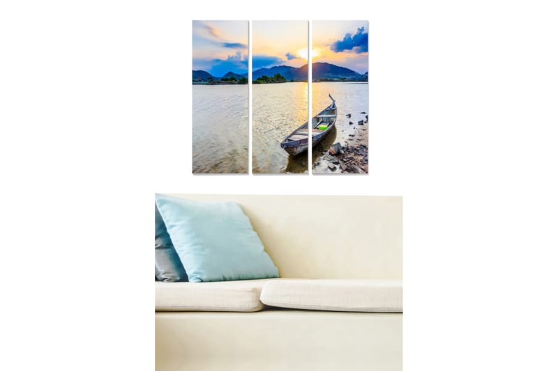 Canvastavla Scenic 3-pack Flerfärgad - 20x50 cm - Inredning - Tavlor & konst - Canvastavlor