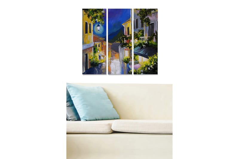 Canvastavla Scenic 3-pack Flerfärgad - 20x50 cm - Inredning - Tavlor & konst - Canvastavlor