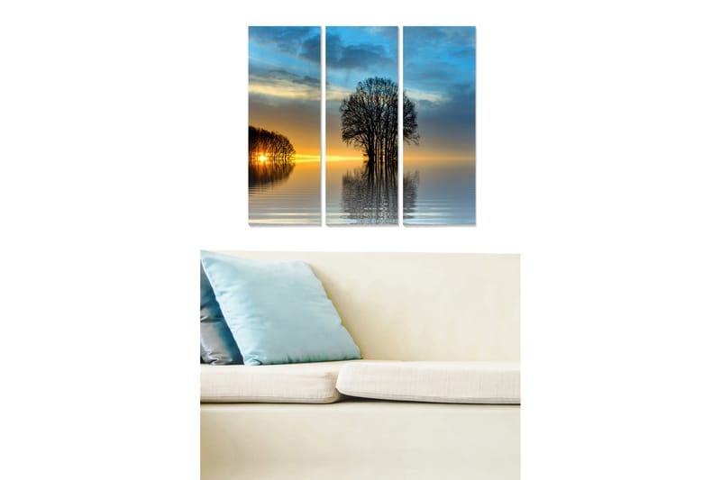 Canvastavla Scenic 3-pack Flerfärgad - 20x50 cm - Inredning - Tavlor & konst - Canvastavlor