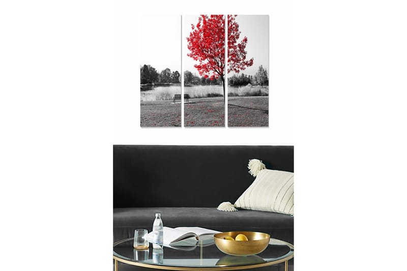 Canvastavla Scenic 3-pack Flerfärgad - 20x50 cm - Inredning - Tavlor & konst - Canvastavlor