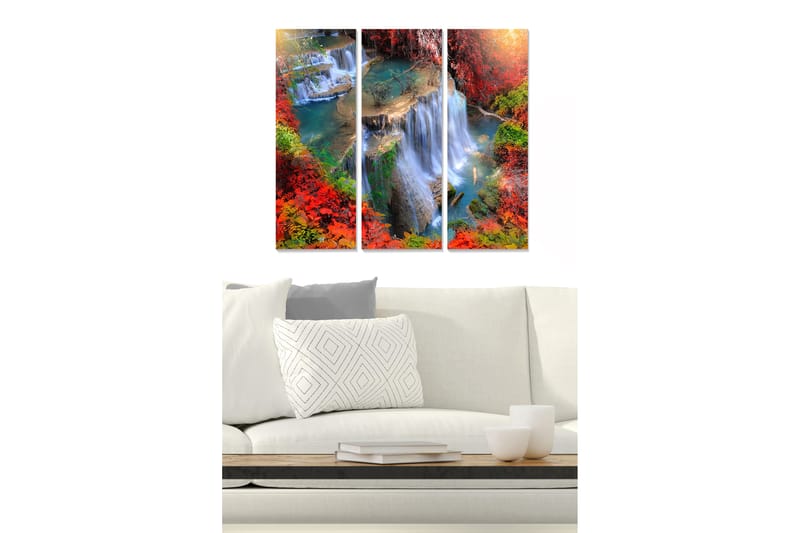 Canvastavla Scenic 3-pack Flerfärgad - 20x50 cm - Inredning - Tavlor & konst - Canvastavlor