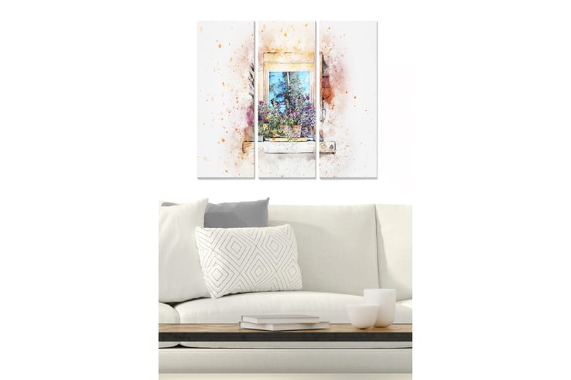 Canvastavla Scenic 3-pack Flerfärgad - 20x50 cm - Inredning - Tavlor & konst - Canvastavlor