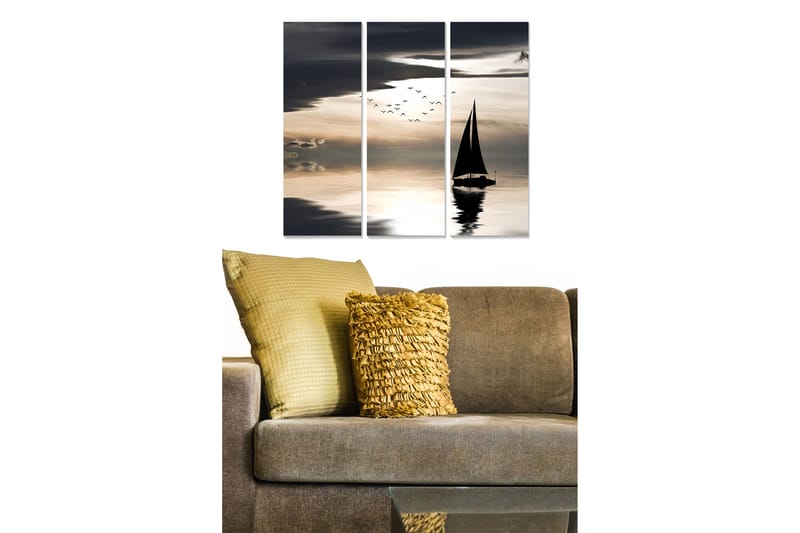 Canvastavla Scenic 3-pack Flerfärgad - 20x50 cm - Inredning - Tavlor & konst - Canvastavlor