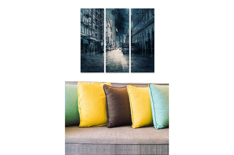 Canvastavla Scenic 3-pack Flerfärgad - 20x50 cm - Inredning - Tavlor & konst - Canvastavlor