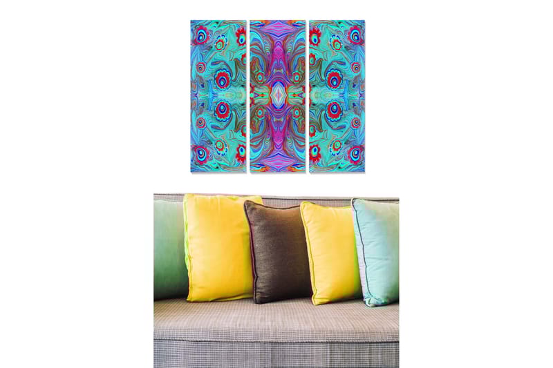 Canvastavla Scenic 3-pack Flerfärgad - 20x50 cm - Inredning - Tavlor & konst - Canvastavlor