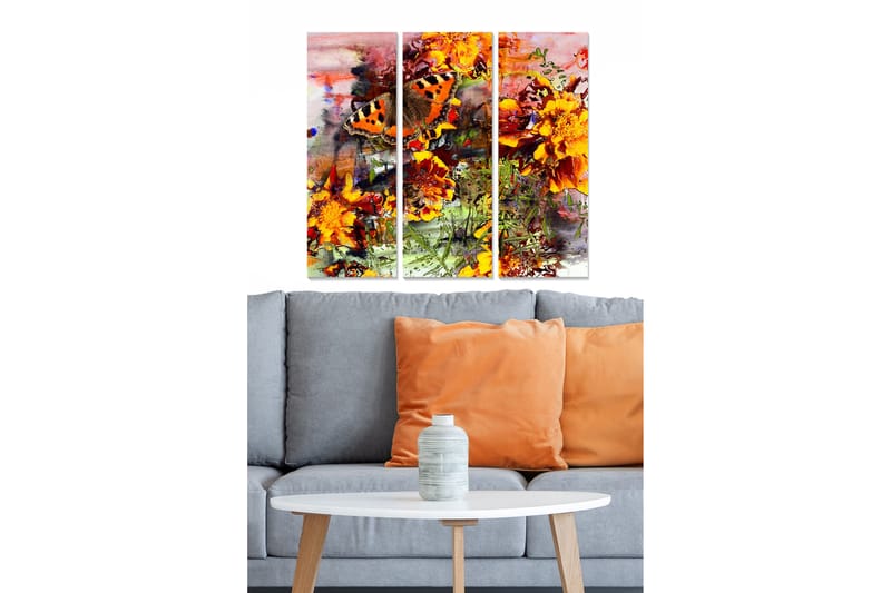 Canvastavla Scenic 3-pack Flerfärgad - 20x50 cm - Inredning - Tavlor & konst - Canvastavlor