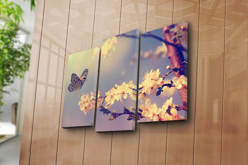 Canvastavla Scenic 3-pack Flerfärgad - 20x39 cm - Inredning - Tavlor & konst - Canvastavlor