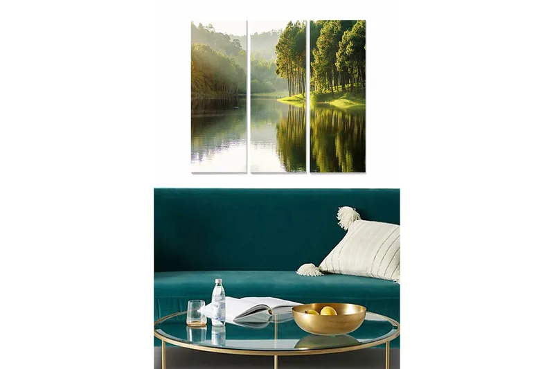 Canvastavla Scenic 3-pack Flerfärgad - 20x50 cm - Inredning - Tavlor & konst - Canvastavlor