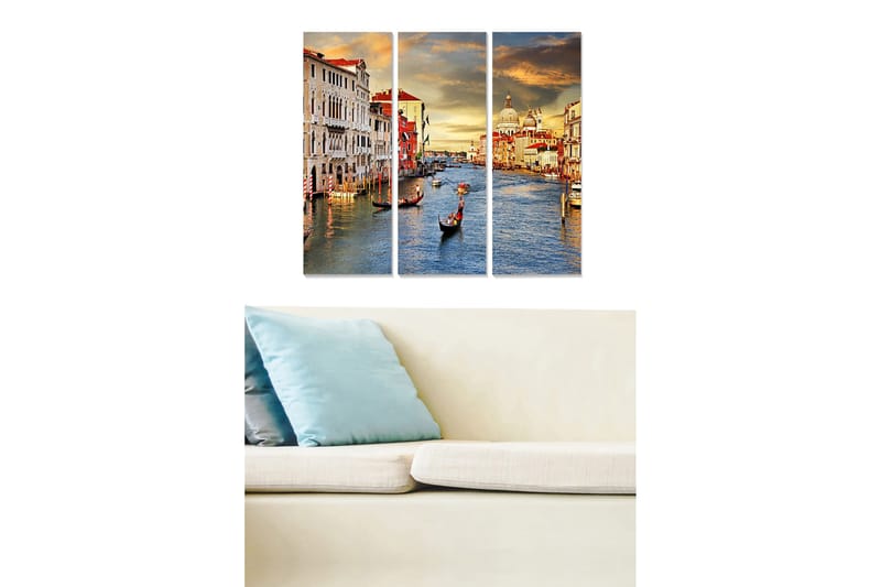 Canvastavla Scenic 3-pack Flerfärgad, 20x50 cm